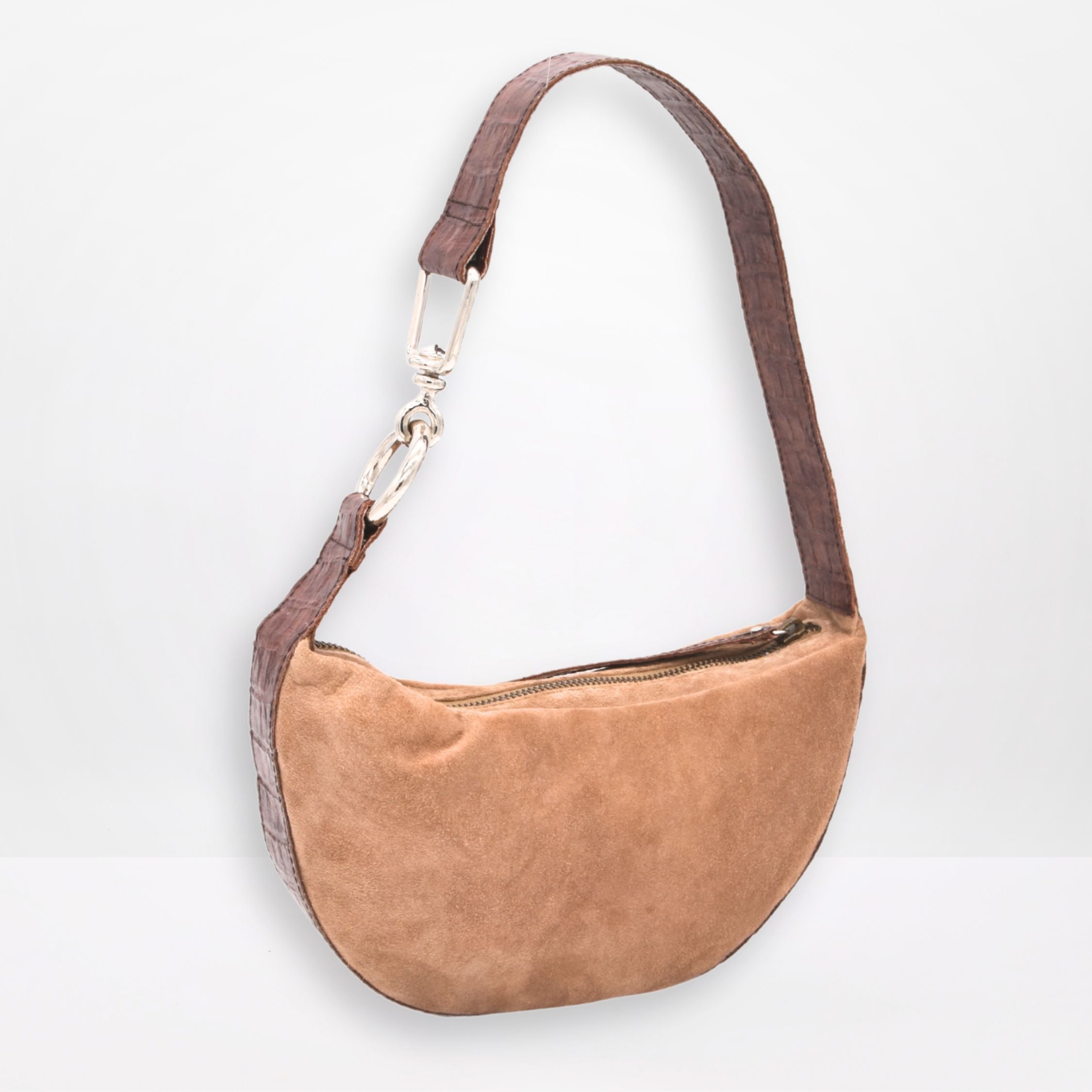 MYLA | TAN | HALFMOON SHOULDER BAG