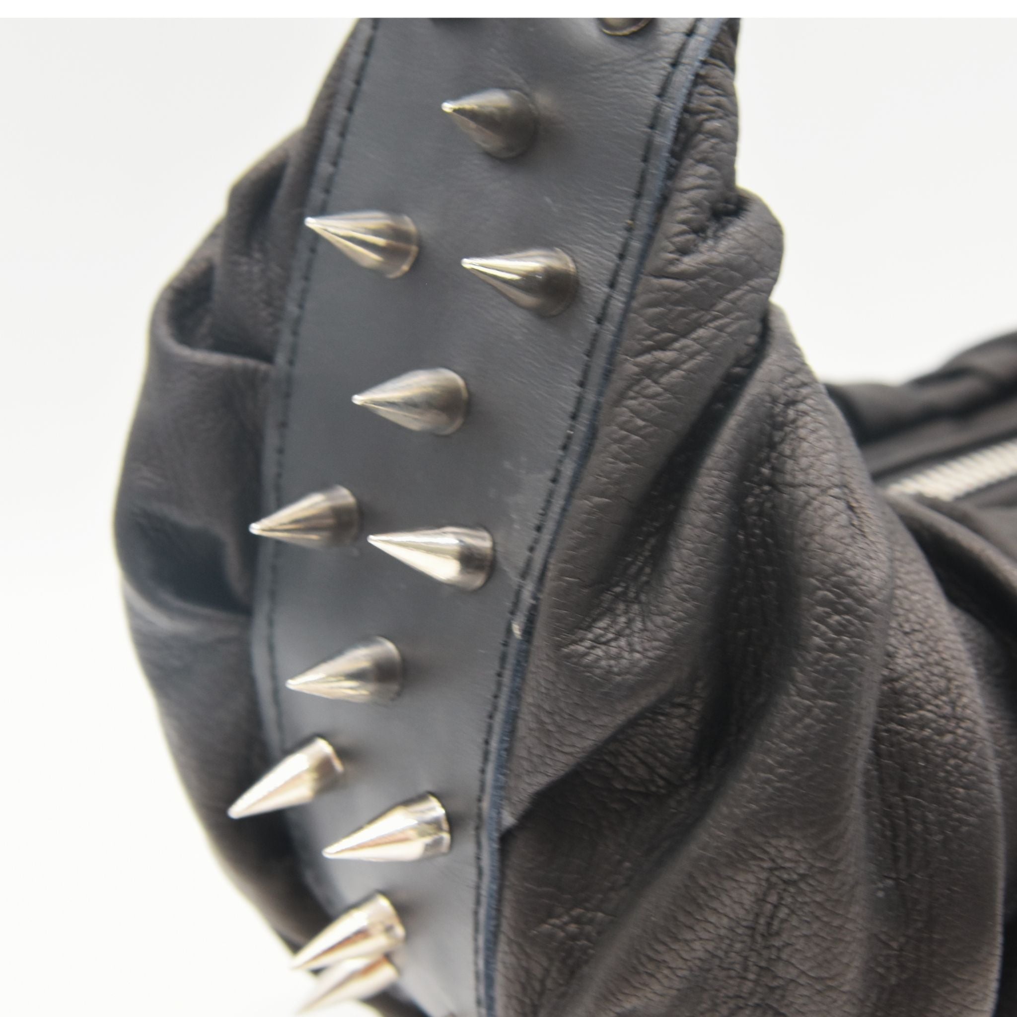 BLAKELY | HALF MOON SHOULDER BAG WITH STUDS