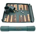 Roll Up Backgammon Leather Dollar Bill Green