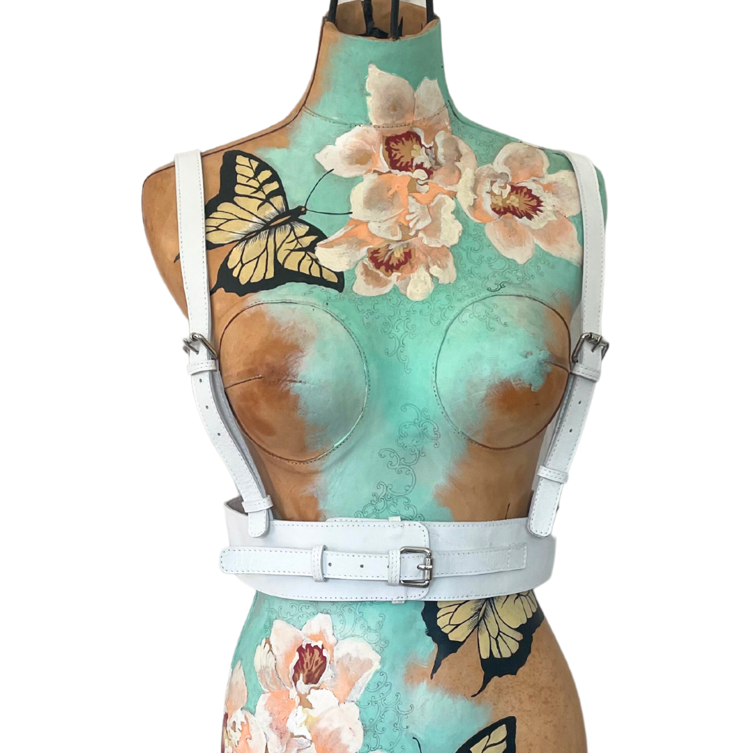 SUSPENDER BELT| KACY | WHITE