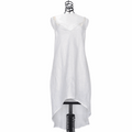 KENZA | WHITE | OPEN BACK MIDI DRESS